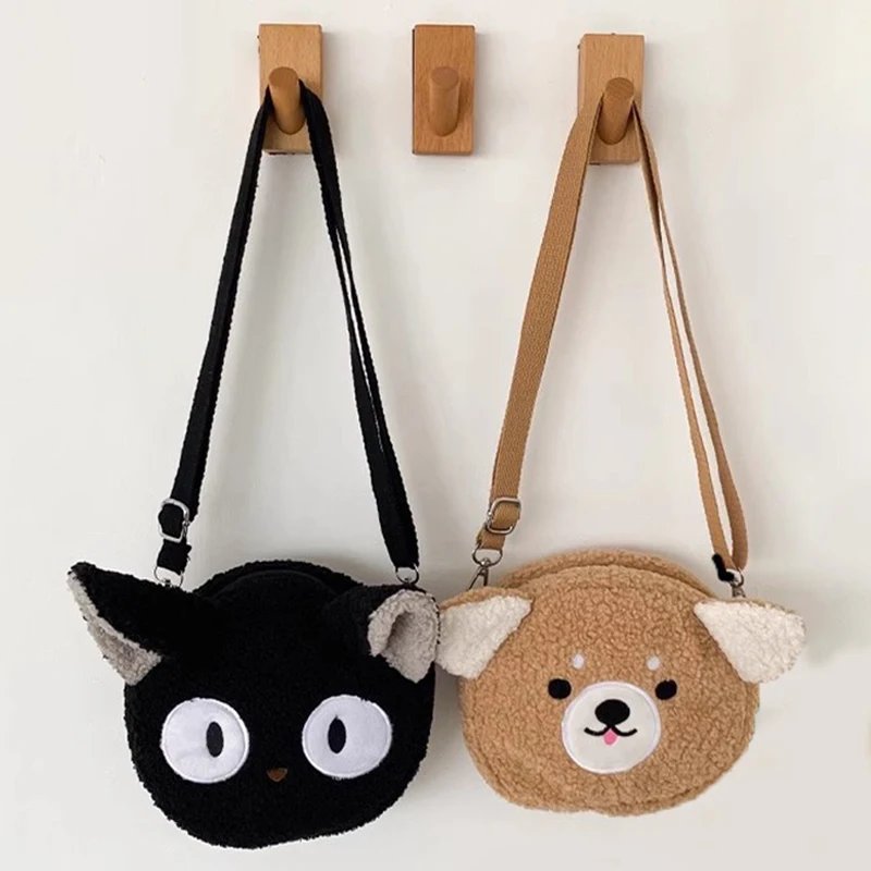 Cute Cartoon Messenger Anime Plush Cat Bear Crossbody Bag Kawaii Small Women Girls Shoulder Handbag Purse Lipstick Pouch Fashion Cute Cartoon Messenger Anime Plush Cat Bear Crossbody Bag Kawaii Small Women Girls Shoulder Handbag Purse Lipstick Pouch Fashion