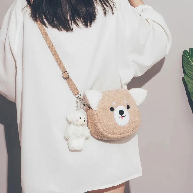 Cute Cartoon Messenger Anime Plush Cat Bear Crossbody Bag Kawaii Small Women Girls Shoulder Handbag Purse Lipstick Pouch Fashion Cute Cartoon Messenger Anime Plush Cat Bear Crossbody Bag Kawaii Small Women Girls Shoulder Handbag Purse Lipstick Pouch Fashion