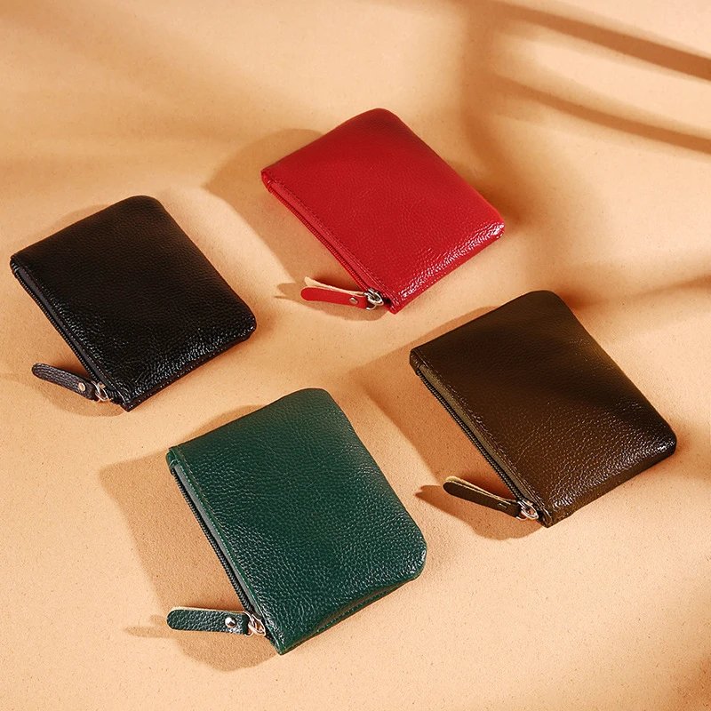 Litchi Pattern Coin Purse Female PU Leather New Mini Wallet Luxury Brand Designer Women Small Hand Bag Cash Pouch Card Holder