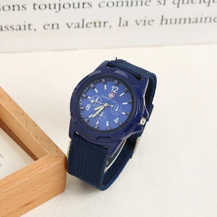 Luminous Men Sport Shock Resistant Wristwatches Military Watch Simple Nylon Band Male Army Wrist Watch Quartz  Relogio Masculino