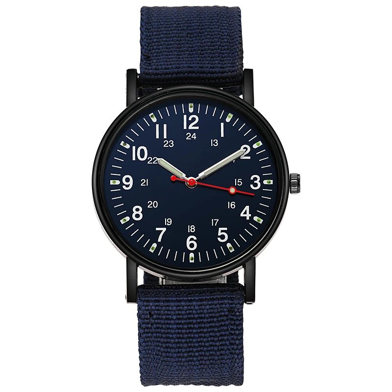 Luminous Men Sport Shock Resistant Wristwatches Military Watch Simple Nylon Band Male Army Wrist Watch Quartz  Relogio Masculino