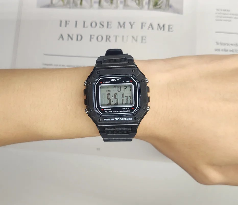 2023 Digital Watches For Men Sports Waterproof Bracelet Clock Gold Electronice LED Wristwatch Women Casucal montre homme relogio