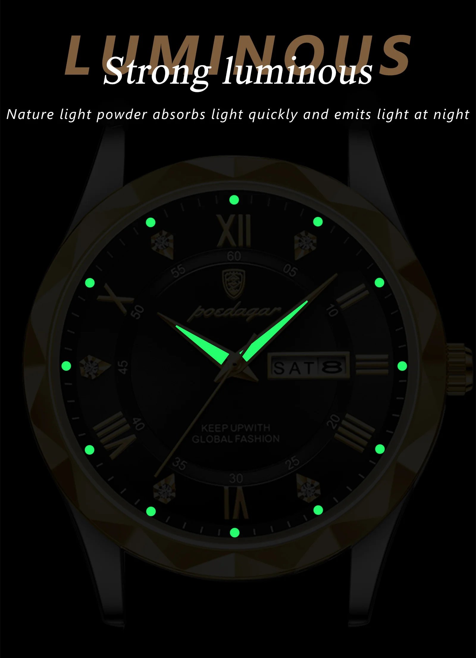 Luxury Business Man Wristwatch Waterproof Luminous Date Week Men Watch For Men Quartz Clock Leather Men's Watches reloj
