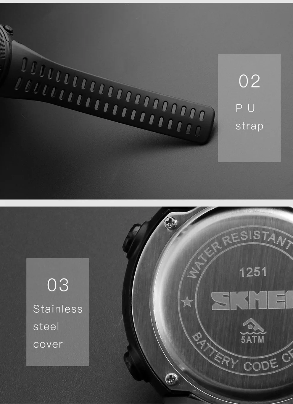 Fashion Outdoor Sport Watch Men Multifunction Watches Alarm Clock Chrono 5Bar Waterproof Digital Watch reloj hombre 1251 Fashion Outdoor Sport Watch Men Multifunction Watches Alarm Clock Chrono 5Bar Waterproof Digital Watch reloj hombre 1251