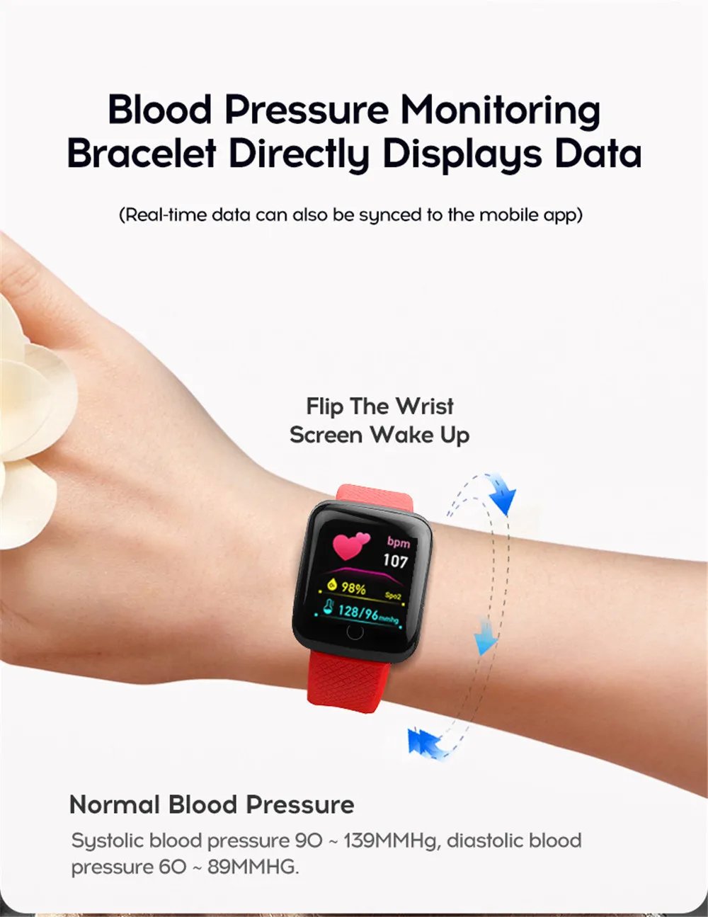 Bluetooth Smart Watch Men Women Blood Pressure Heart Rate Monitor Sport Smartwatch Tracker Reminder Sleep Monitoring