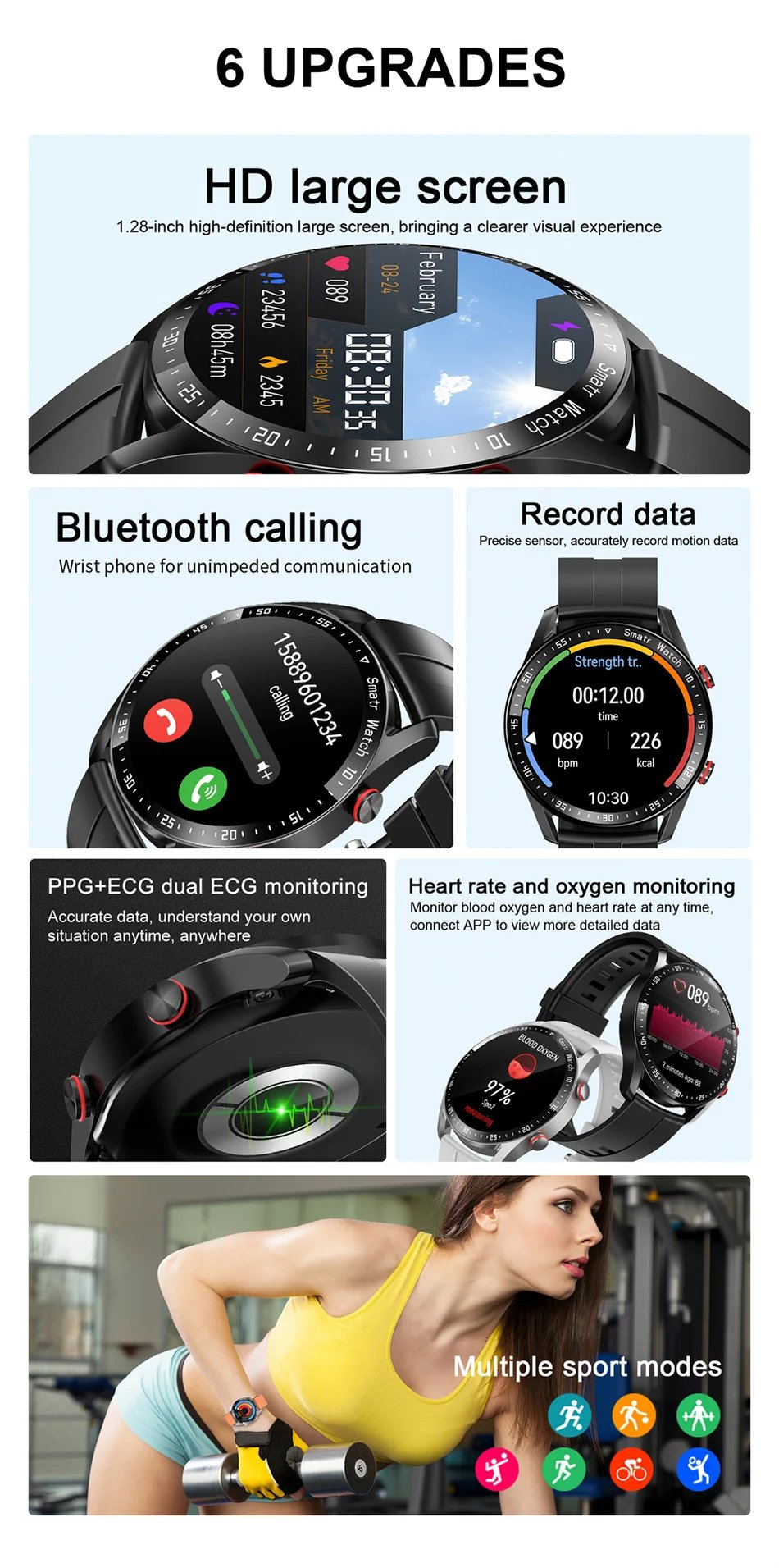2023 New Bluetooth Call Smart Watch Men Waterproof Sport Fitness Tracker Weather Display Man Smartwatch For Xiaomi Huawei Phone