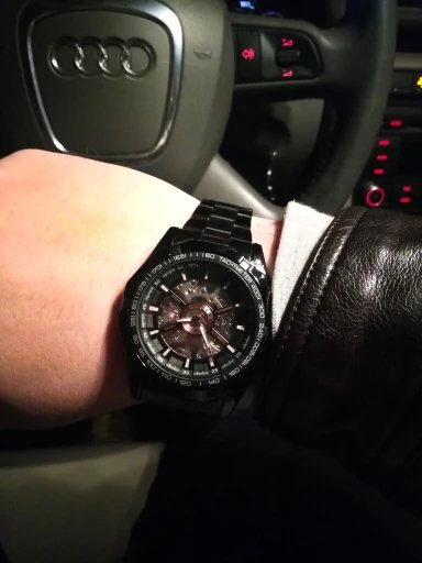 Stainless Steel Waterproof Mens Skeleton Watches Top Brand Luxury Transparent Mechanical Sport Male Wrist Watches