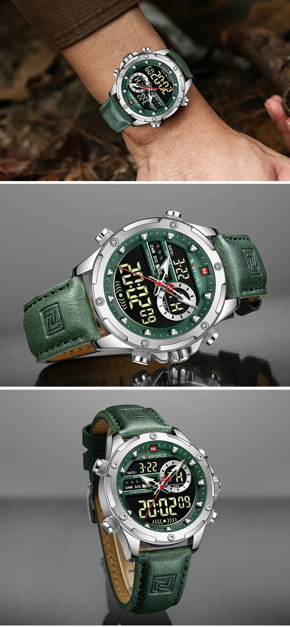 Digital Men Military Watch Waterproof Wristwatch LED Quartz Clock Sport Watch Male Big Watches Men Relogios Masculino