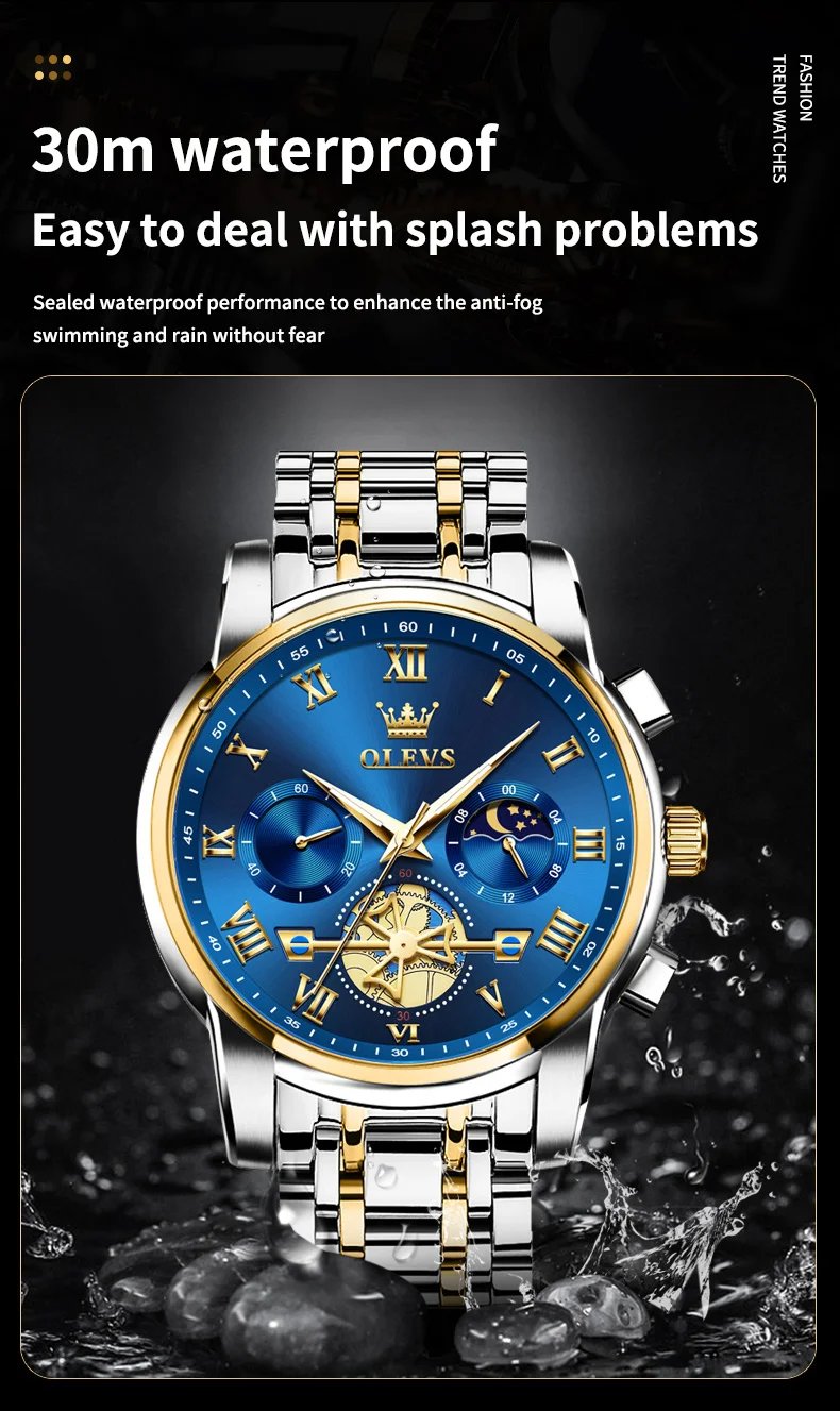 Top Brand Men's Watches Classic Roman Scale Dial Luxury Wrist Watch for Man Original Quartz Waterproof Luminous Male reloj