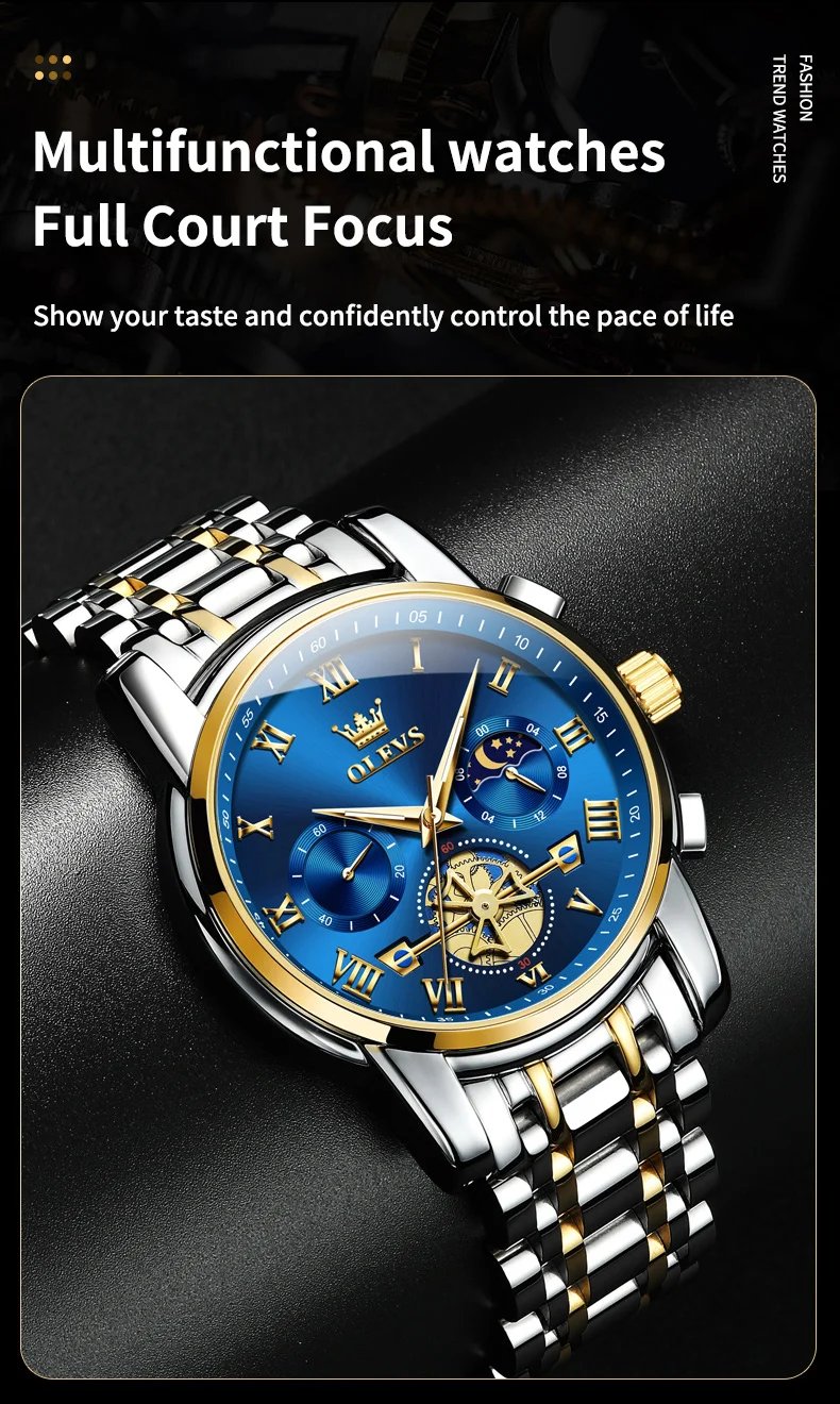 Top Brand Men's Watches Classic Roman Scale Dial Luxury Wrist Watch for Man Original Quartz Waterproof Luminous Male reloj