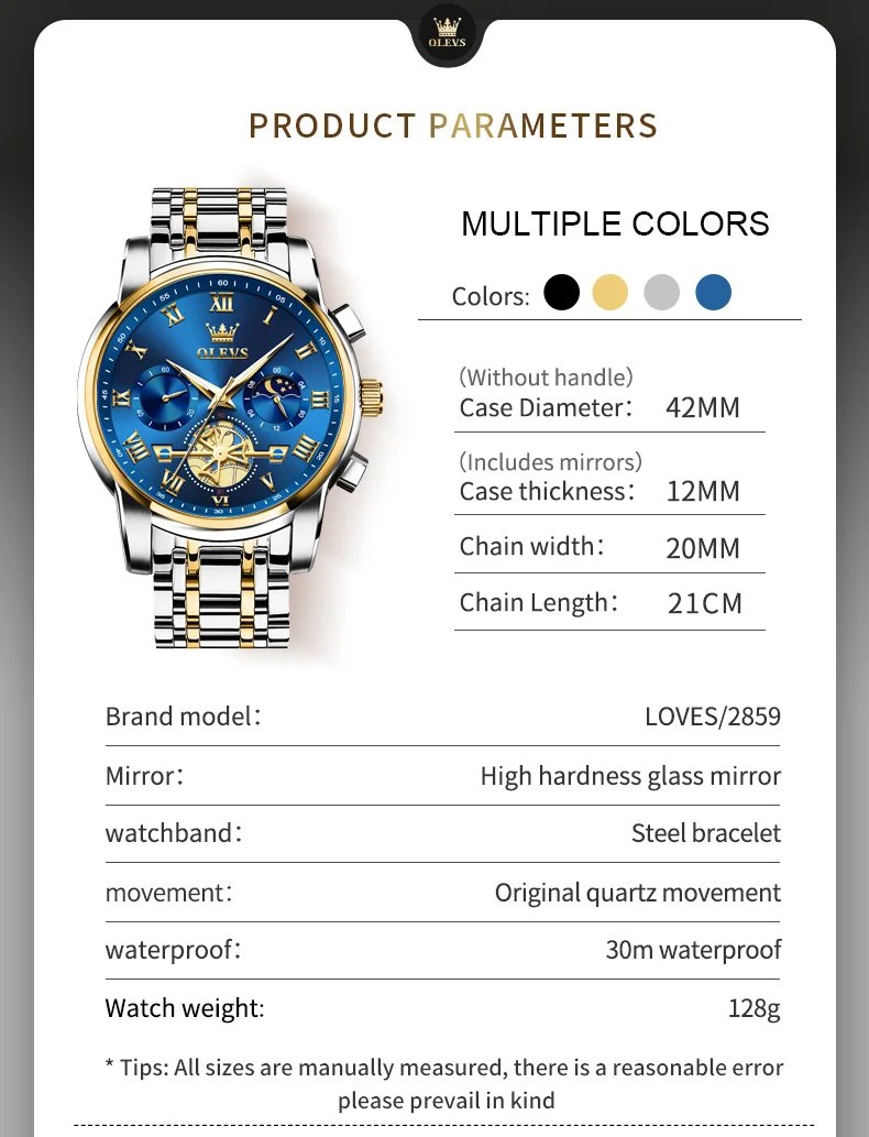 Top Brand Men's Watches Classic Roman Scale Dial Luxury Wrist Watch for Man Original Quartz Waterproof Luminous Male reloj