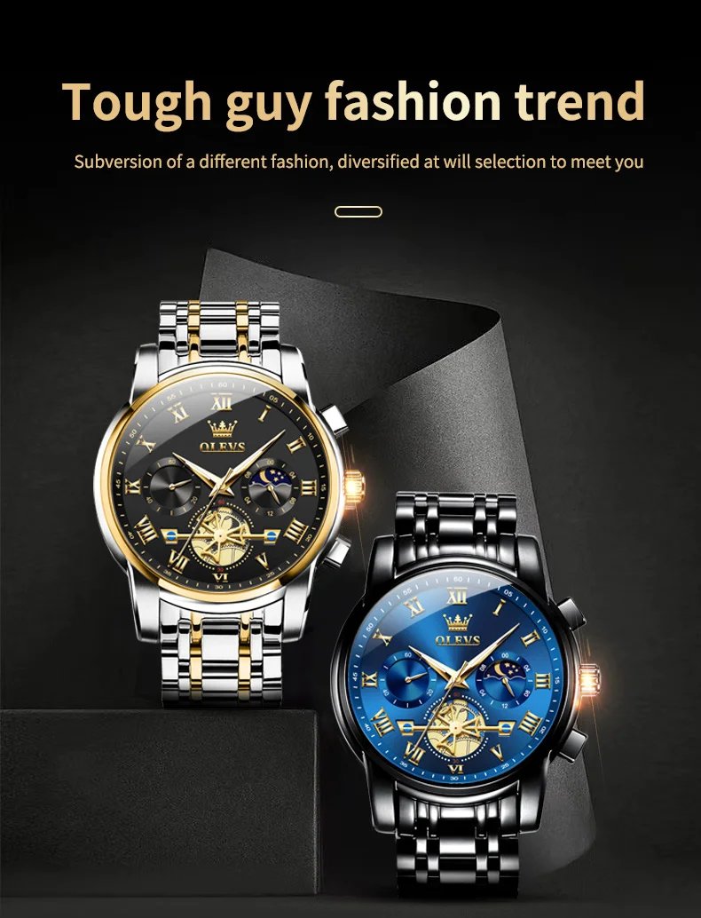 Top Brand Men's Watches Classic Roman Scale Dial Luxury Wrist Watch for Man Original Quartz Waterproof Luminous Male reloj