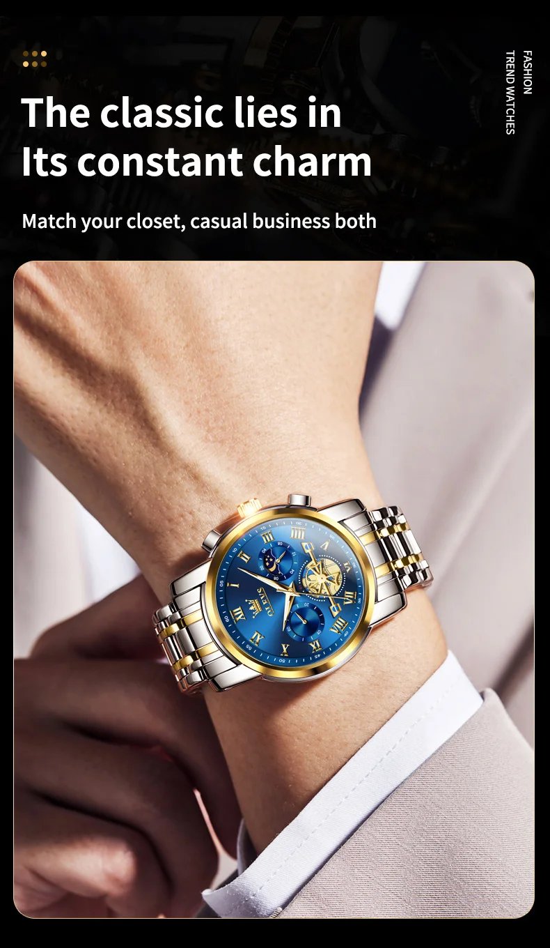 Top Brand Men's Watches Classic Roman Scale Dial Luxury Wrist Watch for Man Original Quartz Waterproof Luminous Male reloj