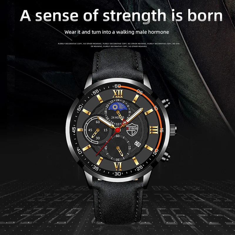 Men Sport Watch Luxury Stainless Steel Quartz Wristwatch Man Business Casual Leather Bracelet Male Luminous Clock Watches Men Sport Watch Luxury Stainless Steel Quartz Wristwatch Man Business Casual Leather Bracelet Male Luminous Clock Watches