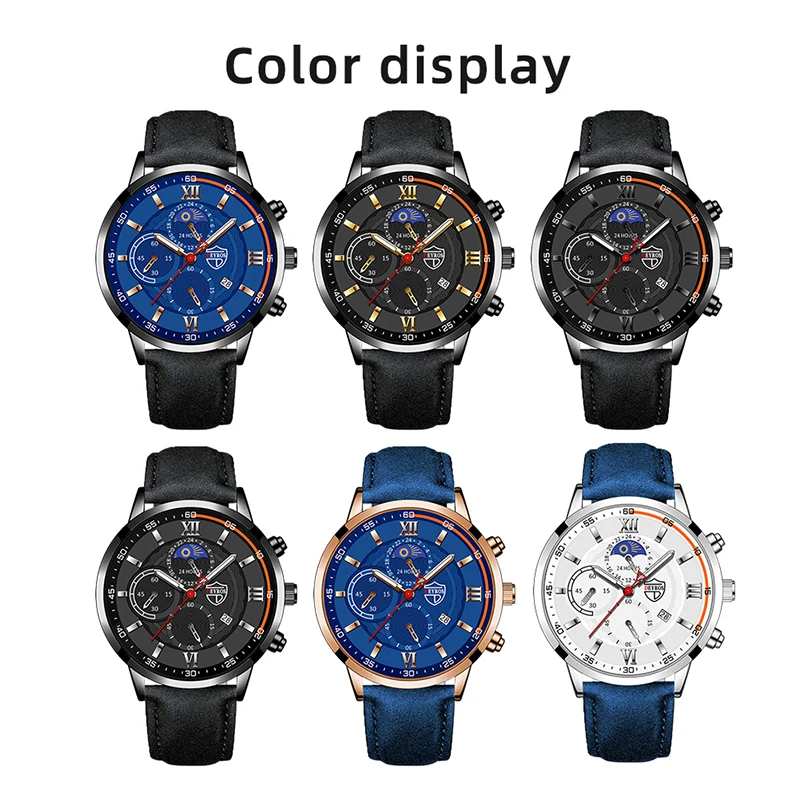 Men Sport Watch Luxury Stainless Steel Quartz Wristwatch Man Business Casual Leather Bracelet Male Luminous Clock Watches Men Sport Watch Luxury Stainless Steel Quartz Wristwatch Man Business Casual Leather Bracelet Male Luminous Clock Watches