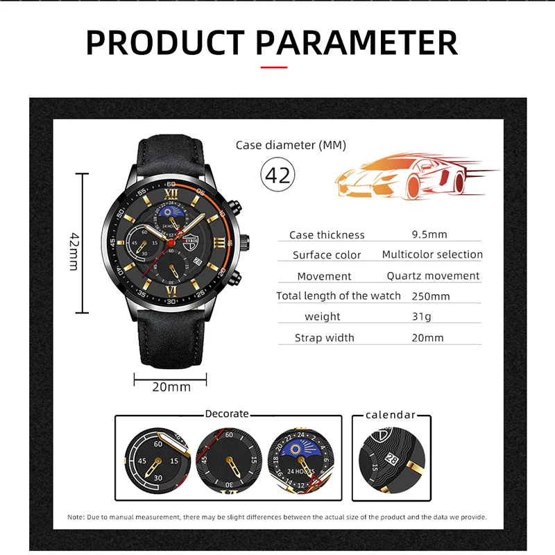 Men Sport Watch Luxury Stainless Steel Quartz Wristwatch Man Business Casual Leather Bracelet Male Luminous Clock Watches Men Sport Watch Luxury Stainless Steel Quartz Wristwatch Man Business Casual Leather Bracelet Male Luminous Clock Watches
