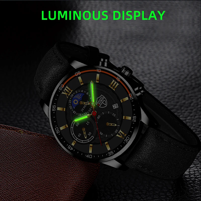 Men Sport Watch Luxury Stainless Steel Quartz Wristwatch Man Business Casual Leather Bracelet Male Luminous Clock Watches Men Sport Watch Luxury Stainless Steel Quartz Wristwatch Man Business Casual Leather Bracelet Male Luminous Clock Watches