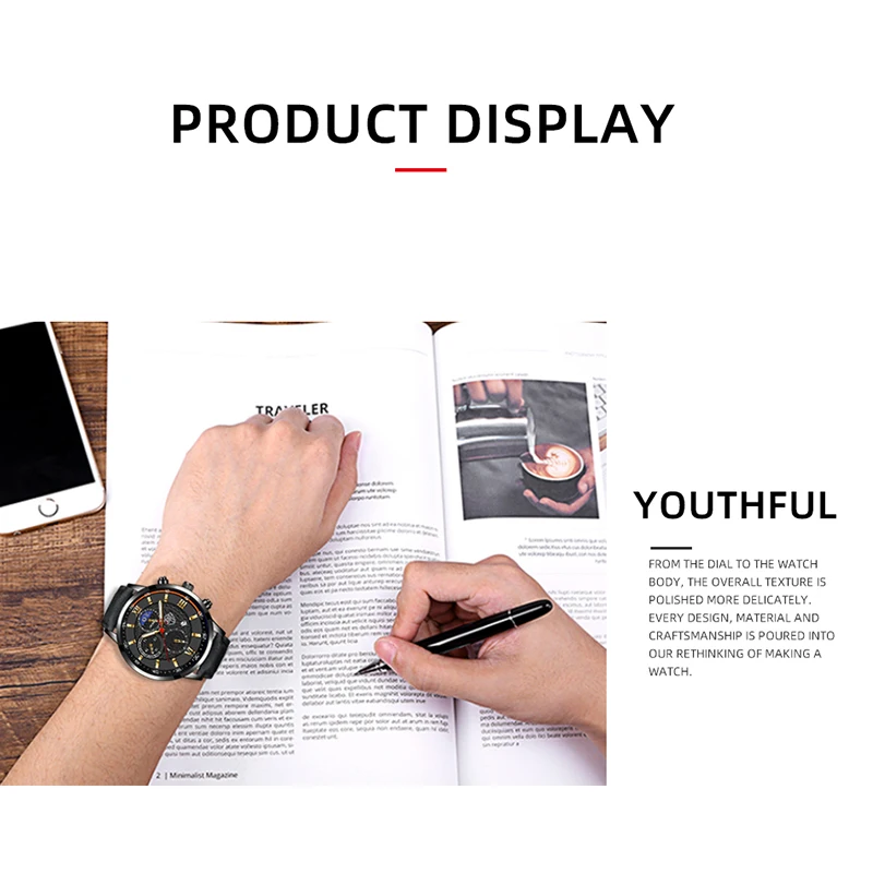 Men Sport Watch Luxury Stainless Steel Quartz Wristwatch Man Business Casual Leather Bracelet Male Luminous Clock Watches Men Sport Watch Luxury Stainless Steel Quartz Wristwatch Man Business Casual Leather Bracelet Male Luminous Clock Watches