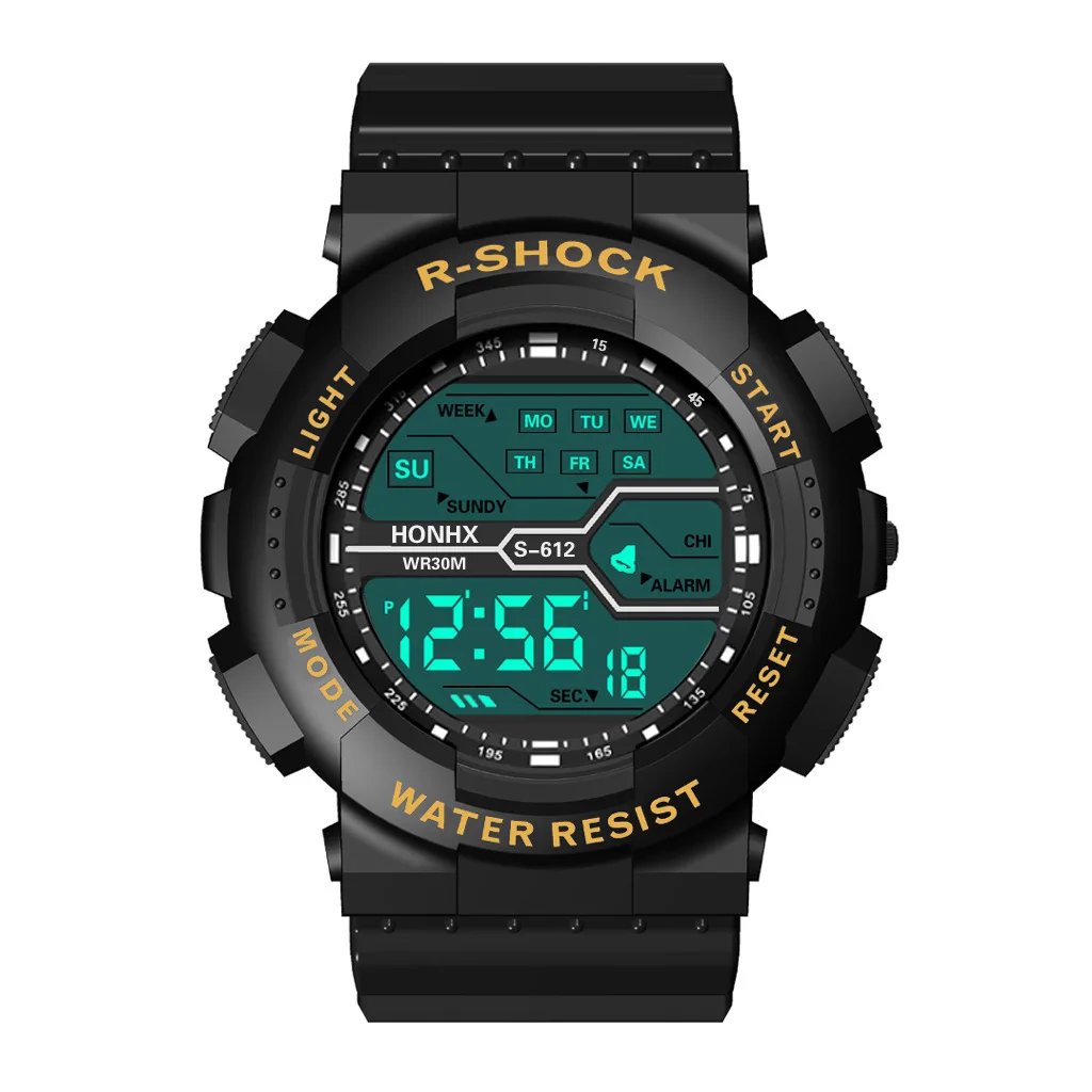 Multifunction Men's Sports Watch LED Digital Watch Big Dial Waterproof Luminous Men Sport Watch Electronic Watches