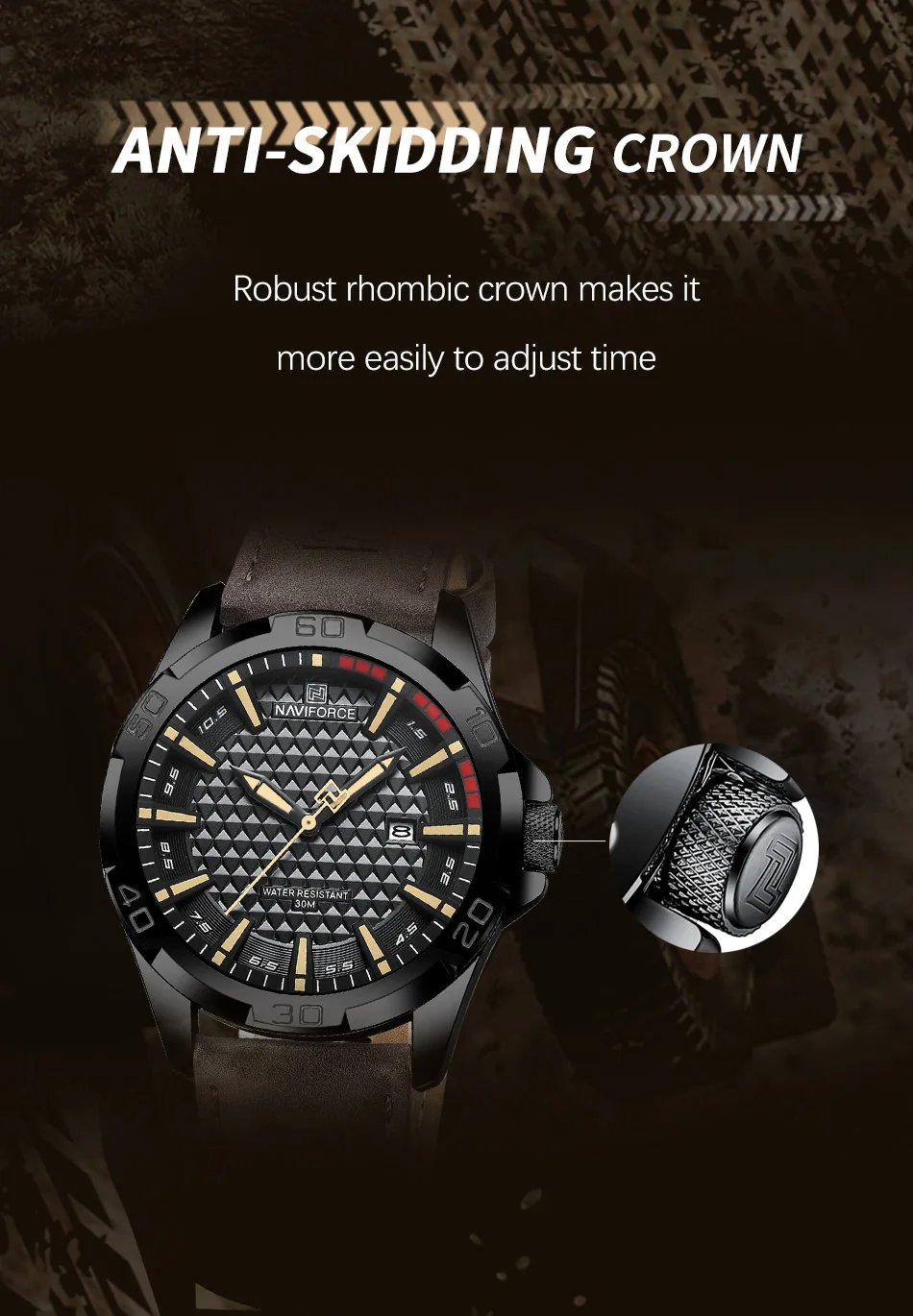 Men Casual Sport Military Quartz Calendar Wrist Watch for Man Business Leather Waterproof Male Clock Relogio Masculino