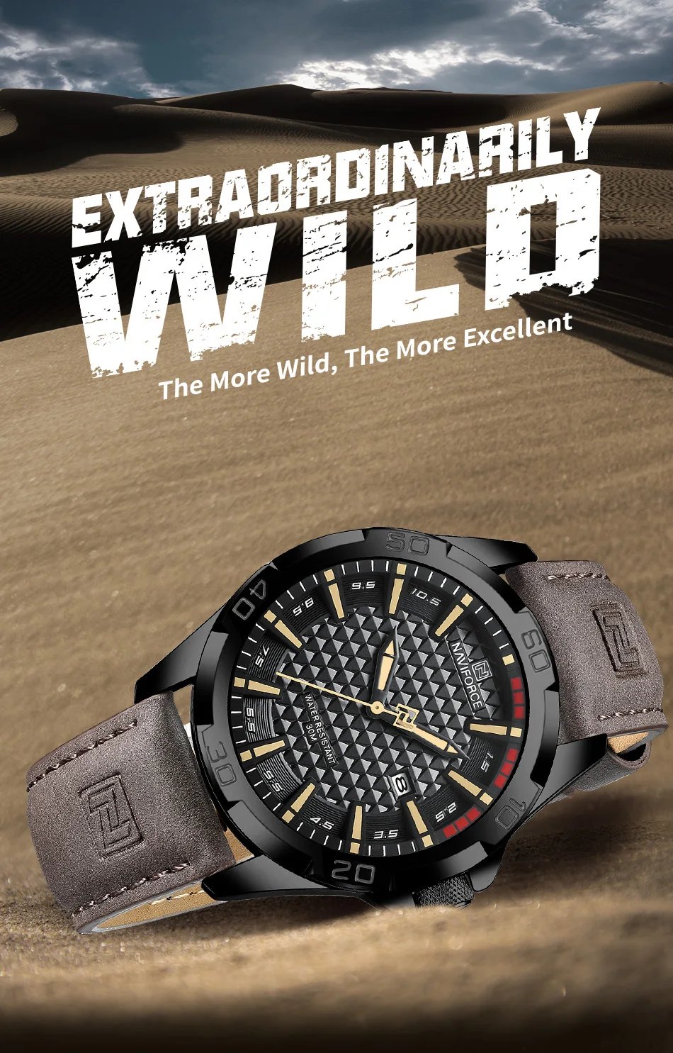 Men Casual Sport Military Quartz Calendar Wrist Watch for Man Business Leather Waterproof Male Clock Relogio Masculino