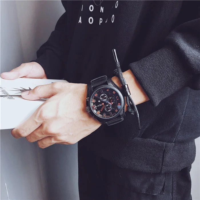 Retro Men's Watches Classic Luxury Business Quartz Watch Fashion Big Dial Leather Strap Date Military Wristwatch for Men Retro Men's Watches Classic Luxury Business Quartz Watch Fashion Big Dial Leather Strap Date Military Wristwatch for Men
