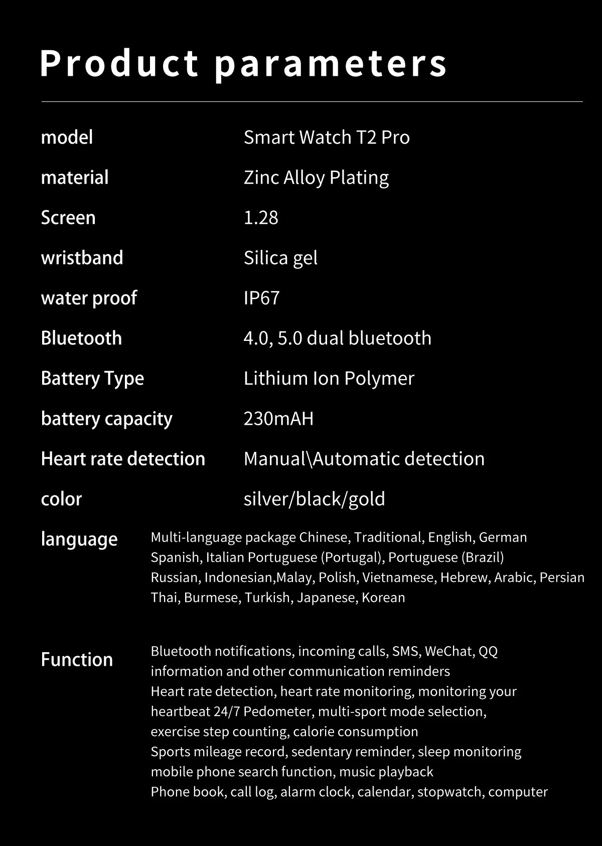 New Women Bluetooth Call Smart Watch HeartRate Blood Pressure Monitoring Smartwatches IP67 Waterproof Men Smartwatch+Box