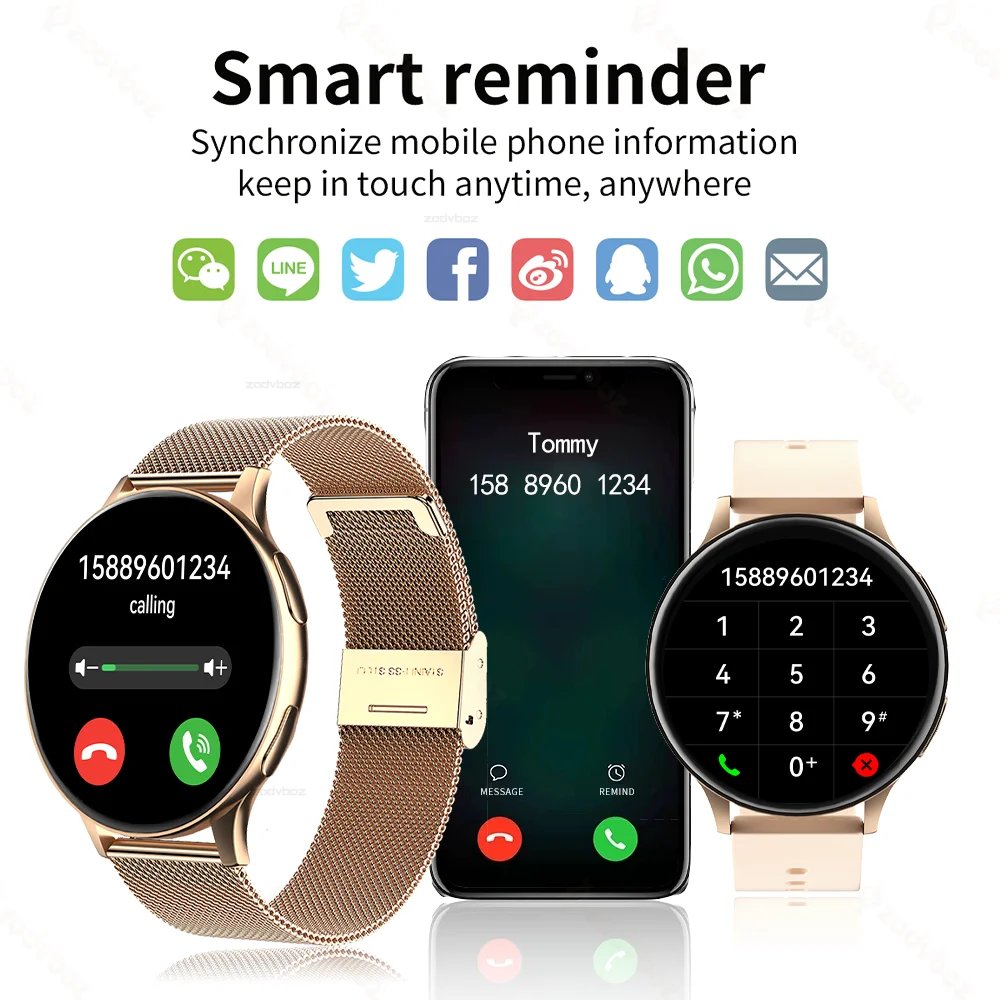 New Women Bluetooth Call Smart Watch HeartRate Blood Pressure Monitoring Smartwatches IP67 Waterproof Men Smartwatch+Box New Women Bluetooth Call Smart Watch HeartRate Blood Pressure Monitoring Smartwatches IP67 Waterproof Men Smartwatch+Box