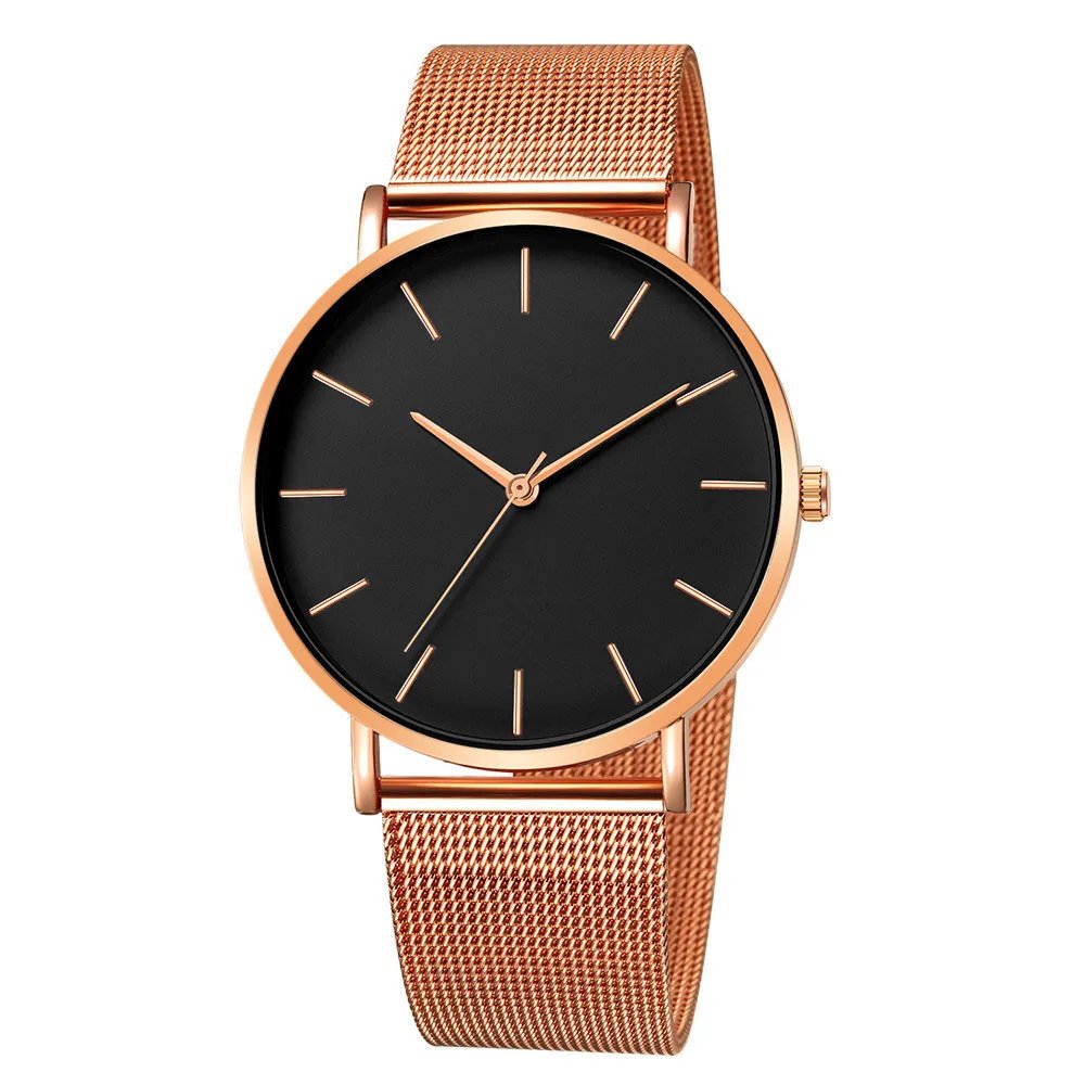 Women Watch Rose Gold Montre Femme 2023 Mesh Belt Ultra-thin Fashion Relojes Para Mujer Luxury Wrist Watches Reloj Muje