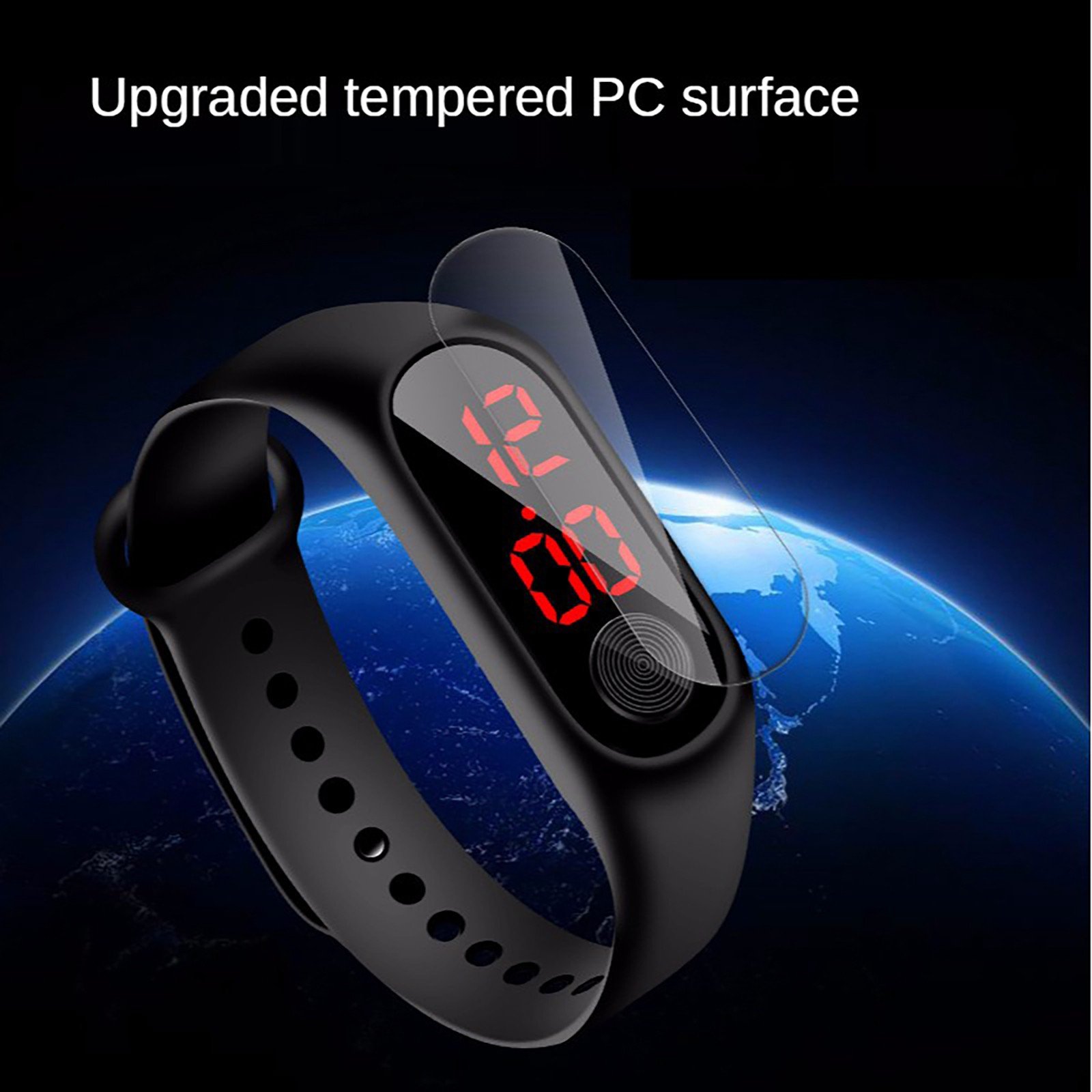 M3 Led Wristwatch Fitness Color Screen Smart Sport Bracelet Activity Running Tracker Heart Rate For Men Women Silicone Watch