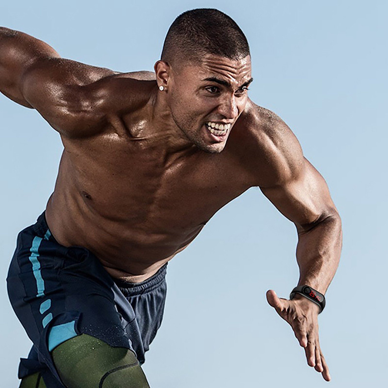 M3 Led Wristwatch Fitness Color Screen Smart Sport Bracelet Activity Running Tracker Heart Rate For Men Women Silicone Watch