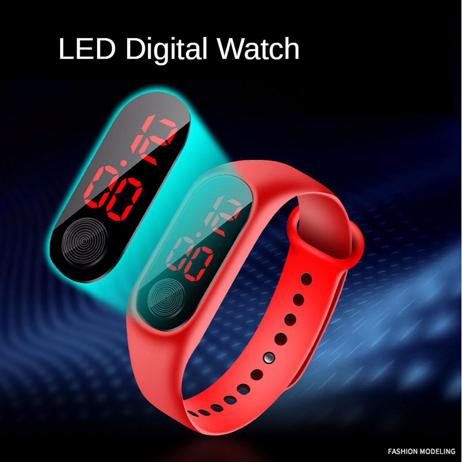 M3 Led Wristwatch Fitness Color Screen Smart Sport Bracelet Activity Running Tracker Heart Rate For Men Women Silicone Watch
