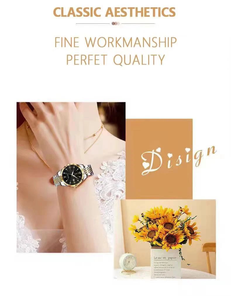 Women Watches Luxury Fashion Ladies Quartz Watch Waterproof Luminous Date Stainless Stain Wristwatch Girlfriend Gift