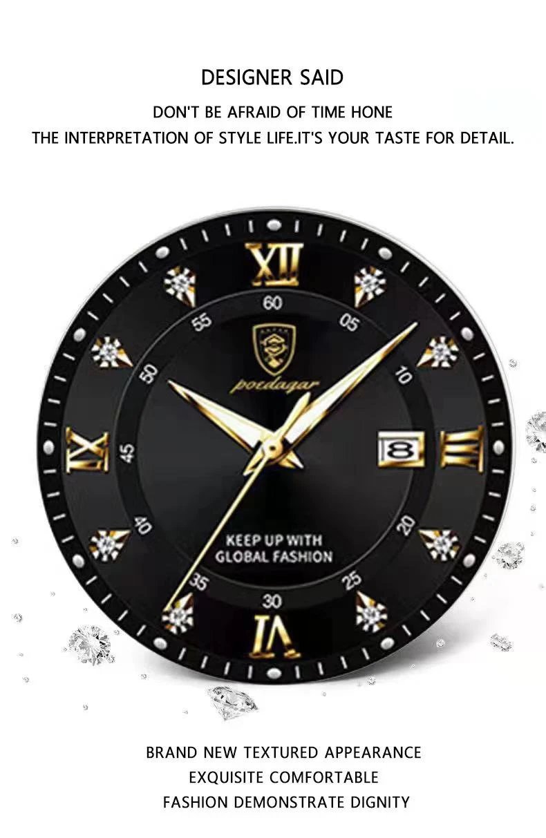 Women Watches Luxury Fashion Ladies Quartz Watch Waterproof Luminous Date Stainless Stain Wristwatch Girlfriend Gift