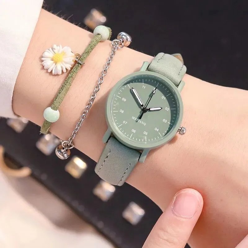 Women Watch PU Leather Strap Women Quartz Watches Waterproof Round Dial Retro Bracelet Watch Ladies Girls Wristwatch Reloj 시계