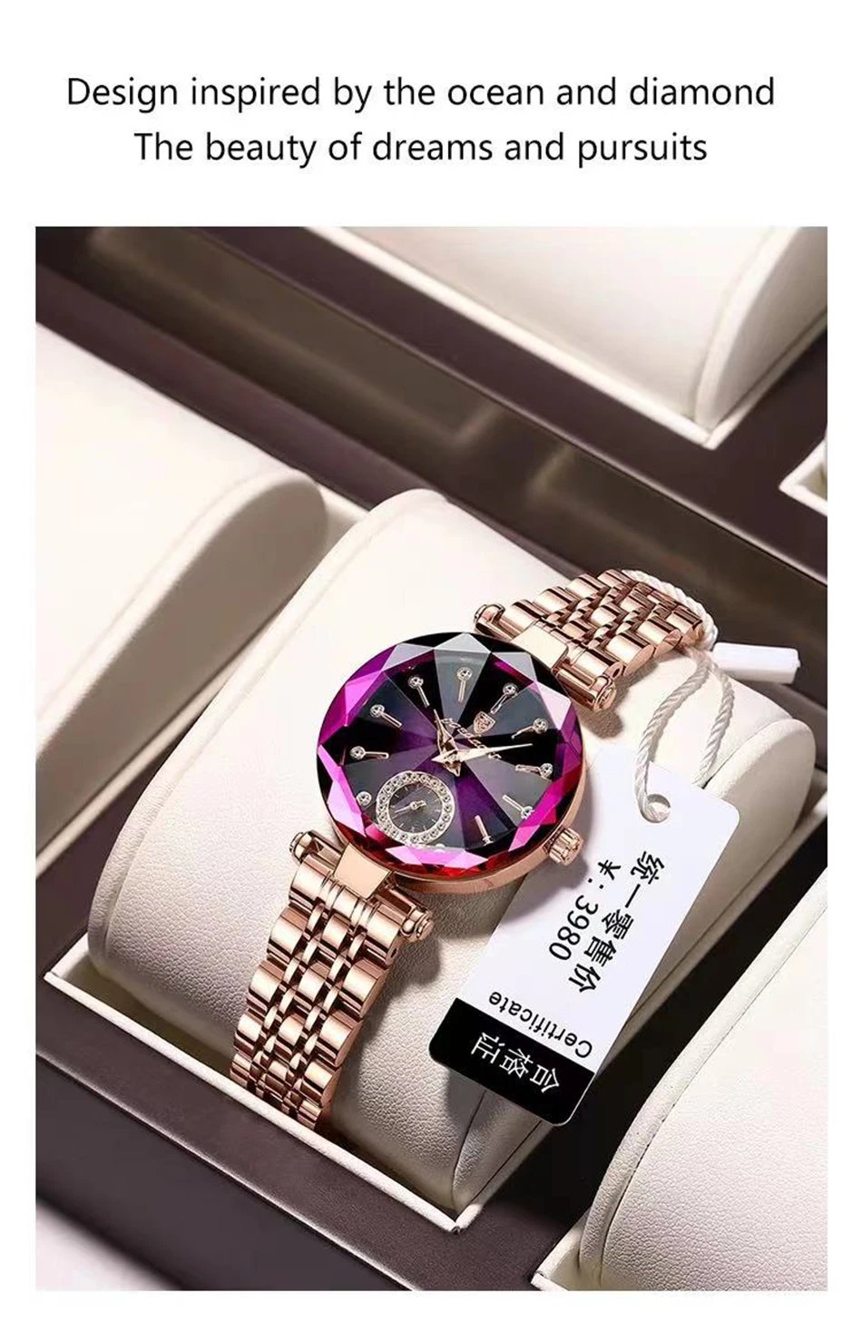 Watch for Women Luxury Jewelry Design Rose Gold Steel Quartz Wristwatches Waterproof Fashion Swiss Brand Ladies Watches Watch for Women Luxury Jewelry Design Rose Gold Steel Quartz Wristwatches Waterproof Fashion Swiss Brand Ladies Watches
