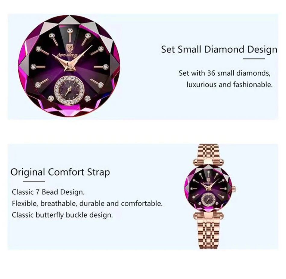 Watch for Women Luxury Jewelry Design Rose Gold Steel Quartz Wristwatches Waterproof Fashion Swiss Brand Ladies Watches Watch for Women Luxury Jewelry Design Rose Gold Steel Quartz Wristwatches Waterproof Fashion Swiss Brand Ladies Watches