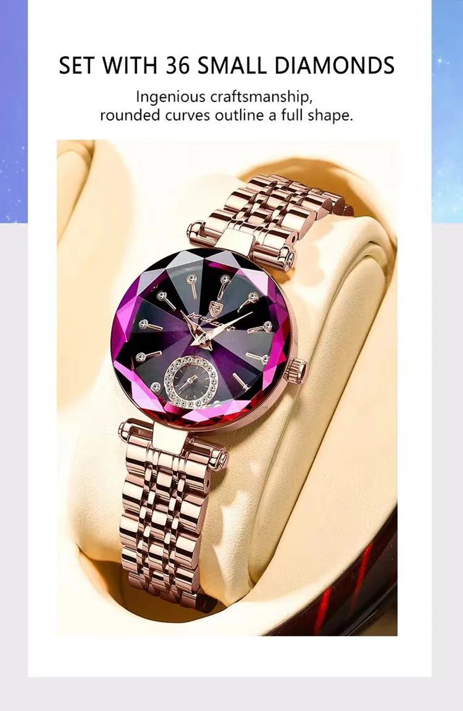 Watch for Women Luxury Jewelry Design Rose Gold Steel Quartz Wristwatches Waterproof Fashion Swiss Brand Ladies Watches Watch for Women Luxury Jewelry Design Rose Gold Steel Quartz Wristwatches Waterproof Fashion Swiss Brand Ladies Watches