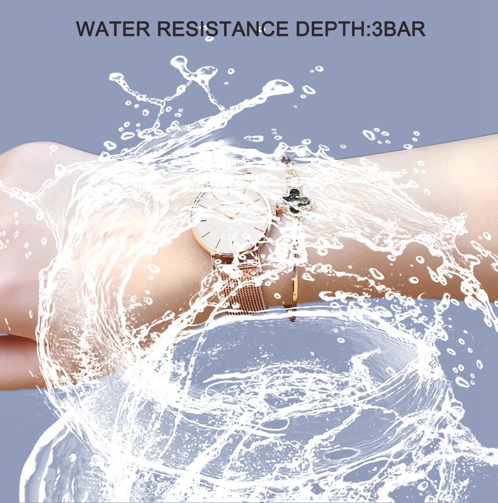 Women Watch Top Brand Dropshipping Japan Quartz Movement 36mm Rose Gold Waterproof Fashionable Nordic Minimalist Ladies Watches