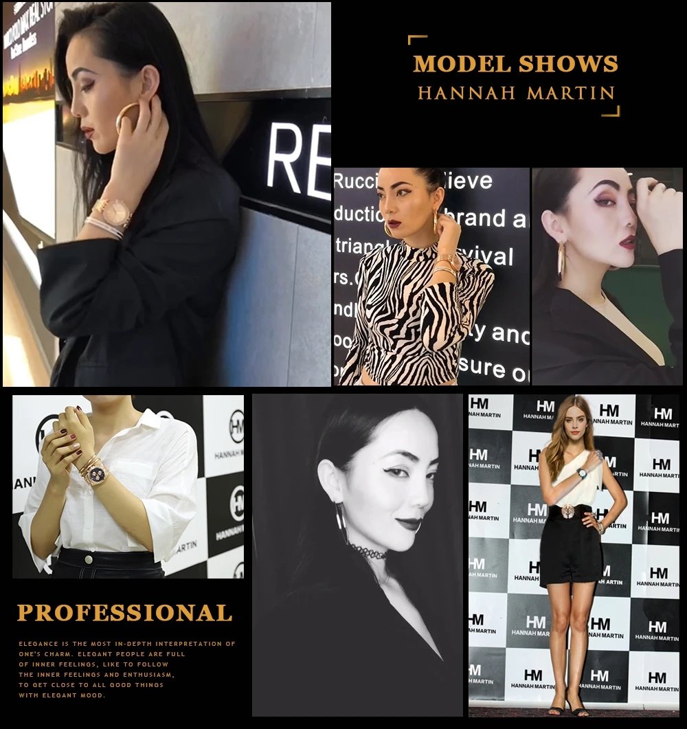 Women Watch Top Brand Dropshipping Japan Quartz Movement 36mm Rose Gold Waterproof Fashionable Nordic Minimalist Ladies Watches