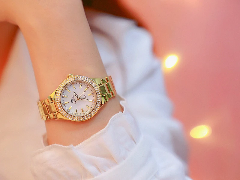 2023 Ladies Wrist Watches Dress Gold Watch Women Crystal Diamond Watches Stainless Steel Silver Clock Women Montre Femme 2023 Ladies Wrist Watches Dress Gold Watch Women Crystal Diamond Watches Stainless Steel Silver Clock Women Montre Femme