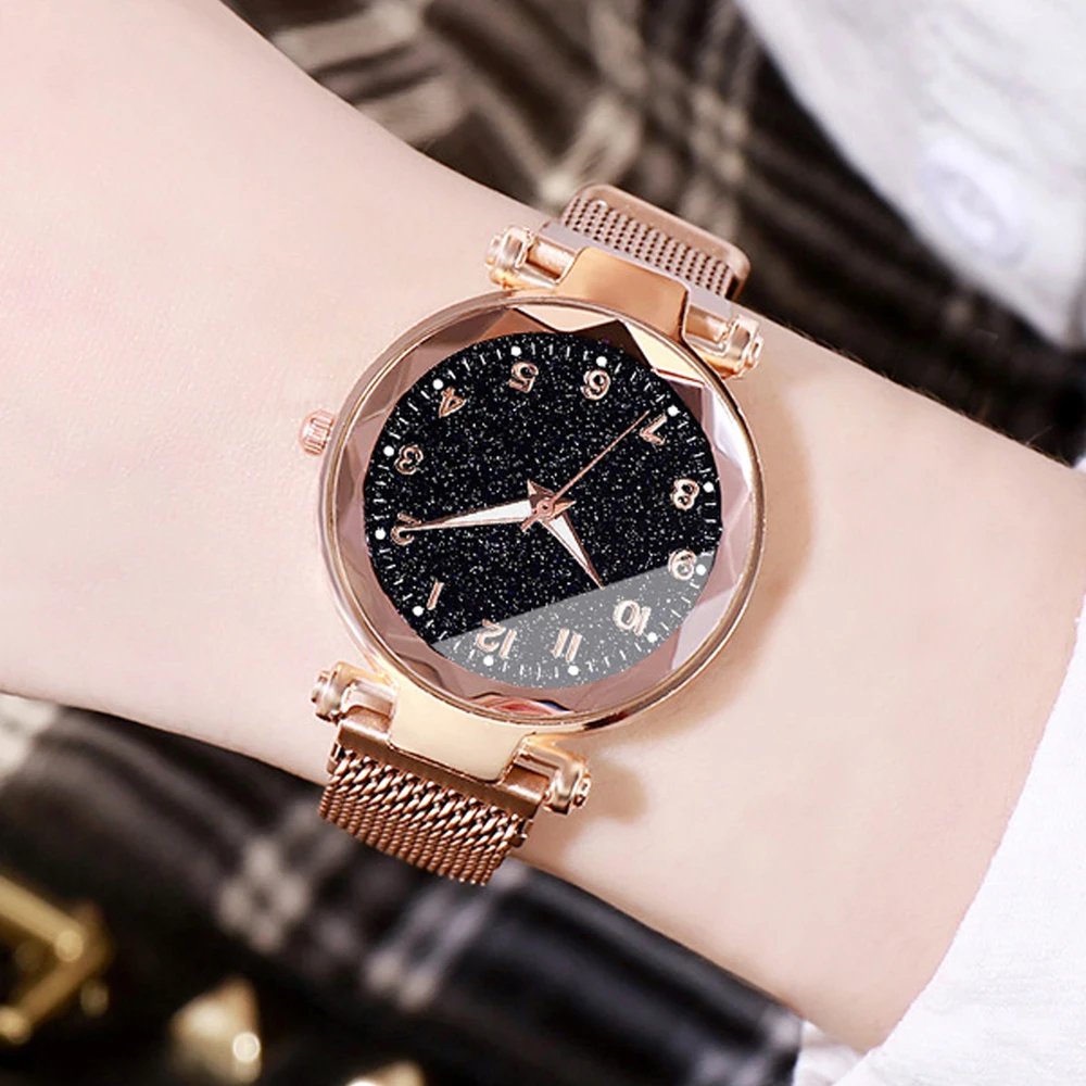 Luxury Women Watches Magnetic Starry Sky Female Clock Quartz Wristwatch Fashion Ladies Wrist Watch Reloj Mujer Relogio Feminino
