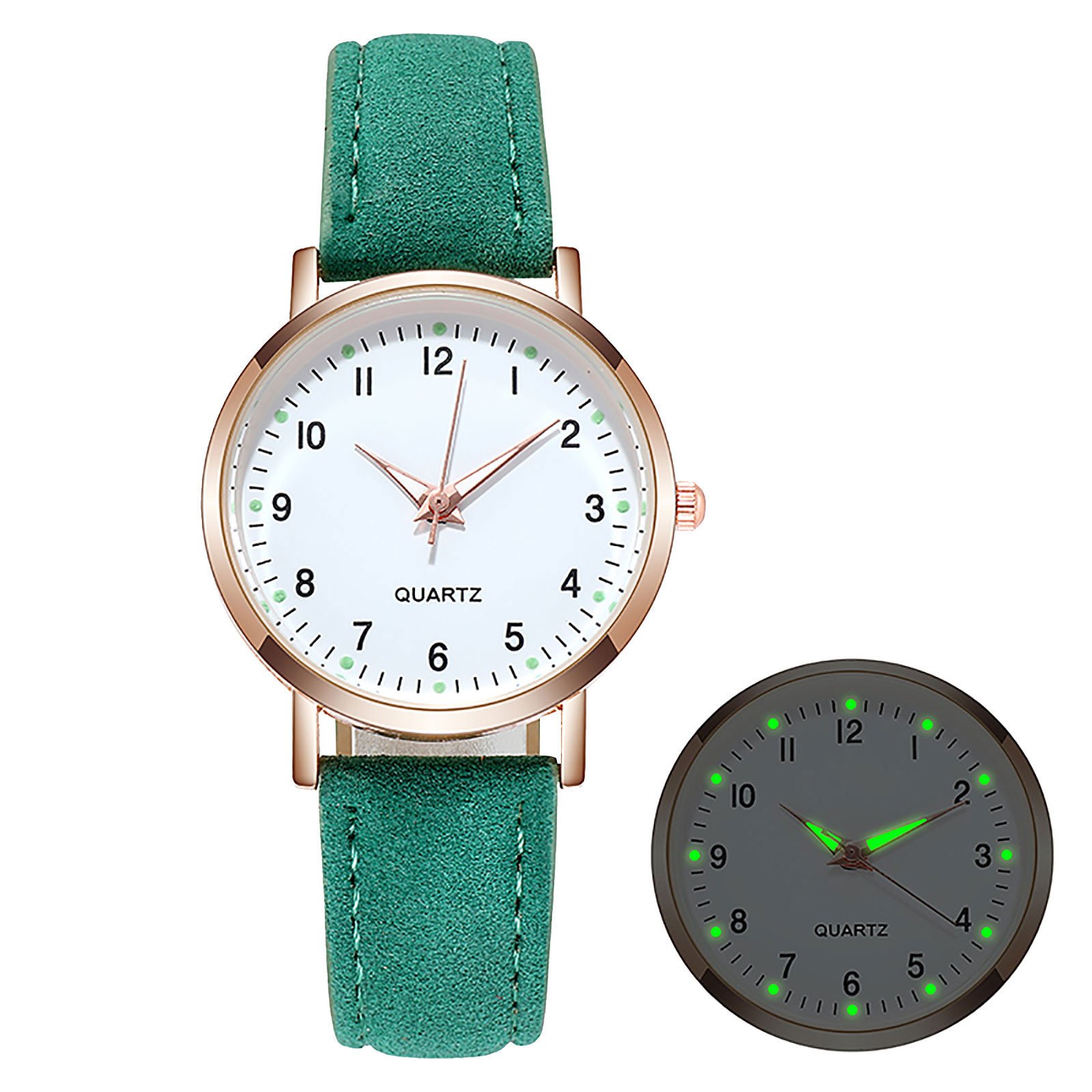 Luxury Back Light Watch For Women 2023 Diamond-studded Luminous Retro Female Watch Ladies Leather Strap Relogio Montre Femme