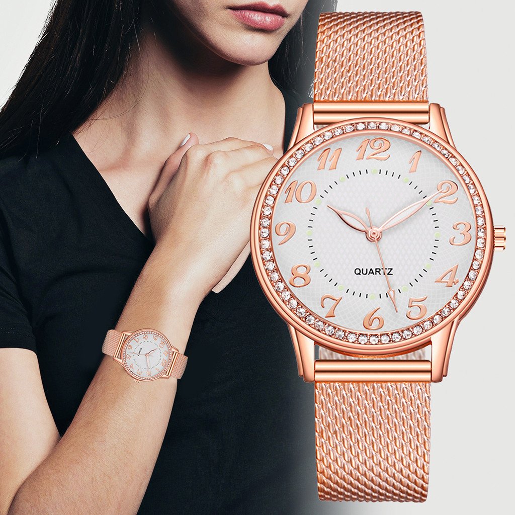 Relogio Digital Luxury Watch For Women Stainless Steel Dial Bracele Watch Simple Casual Ladies Watch Montres Femmes Reloj Mujer