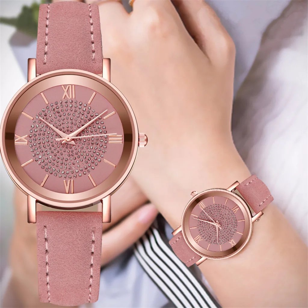 Luxury Watches Rose Gold Watch Stainless Steel Dial Casual Bracele Watch Women Lady Wrist Digital Delicate Gift Watches Часы