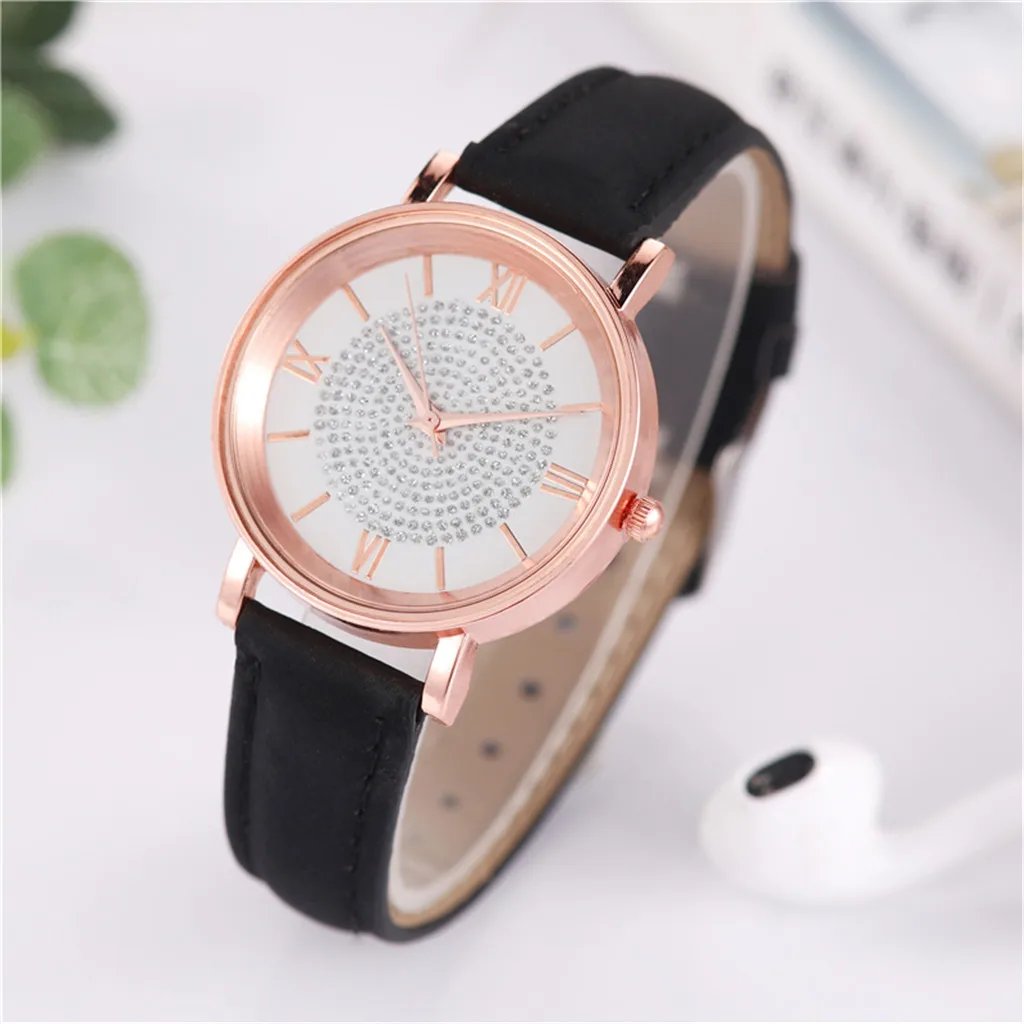 Luxury Watches Rose Gold Watch Stainless Steel Dial Casual Bracele Watch Women Lady Wrist Digital Delicate Gift Watches Часы