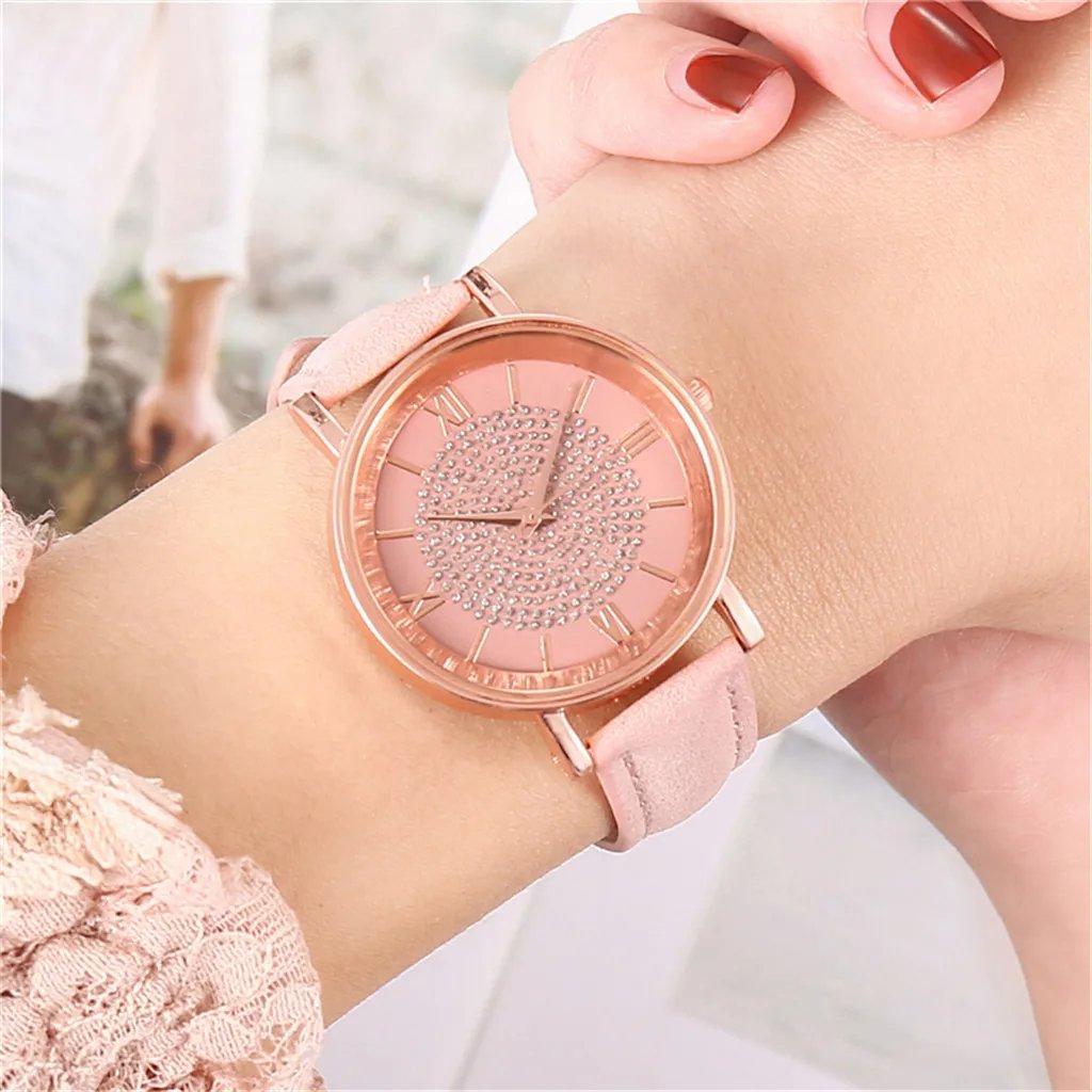 Luxury Watches Rose Gold Watch Stainless Steel Dial Casual Bracele Watch Women Lady Wrist Digital Delicate Gift Watches Часы