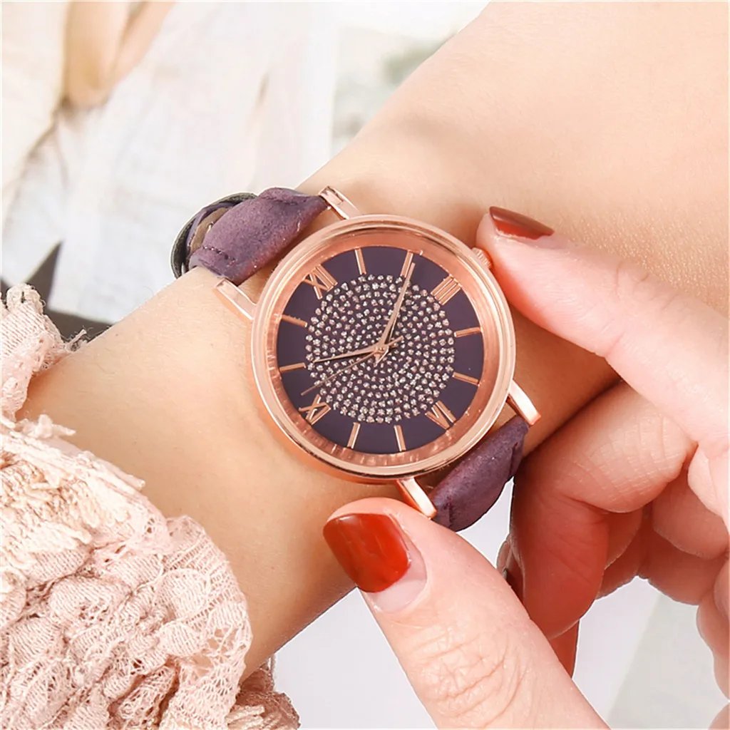 Luxury Watches Rose Gold Watch Stainless Steel Dial Casual Bracele Watch Women Lady Wrist Digital Delicate Gift Watches Часы