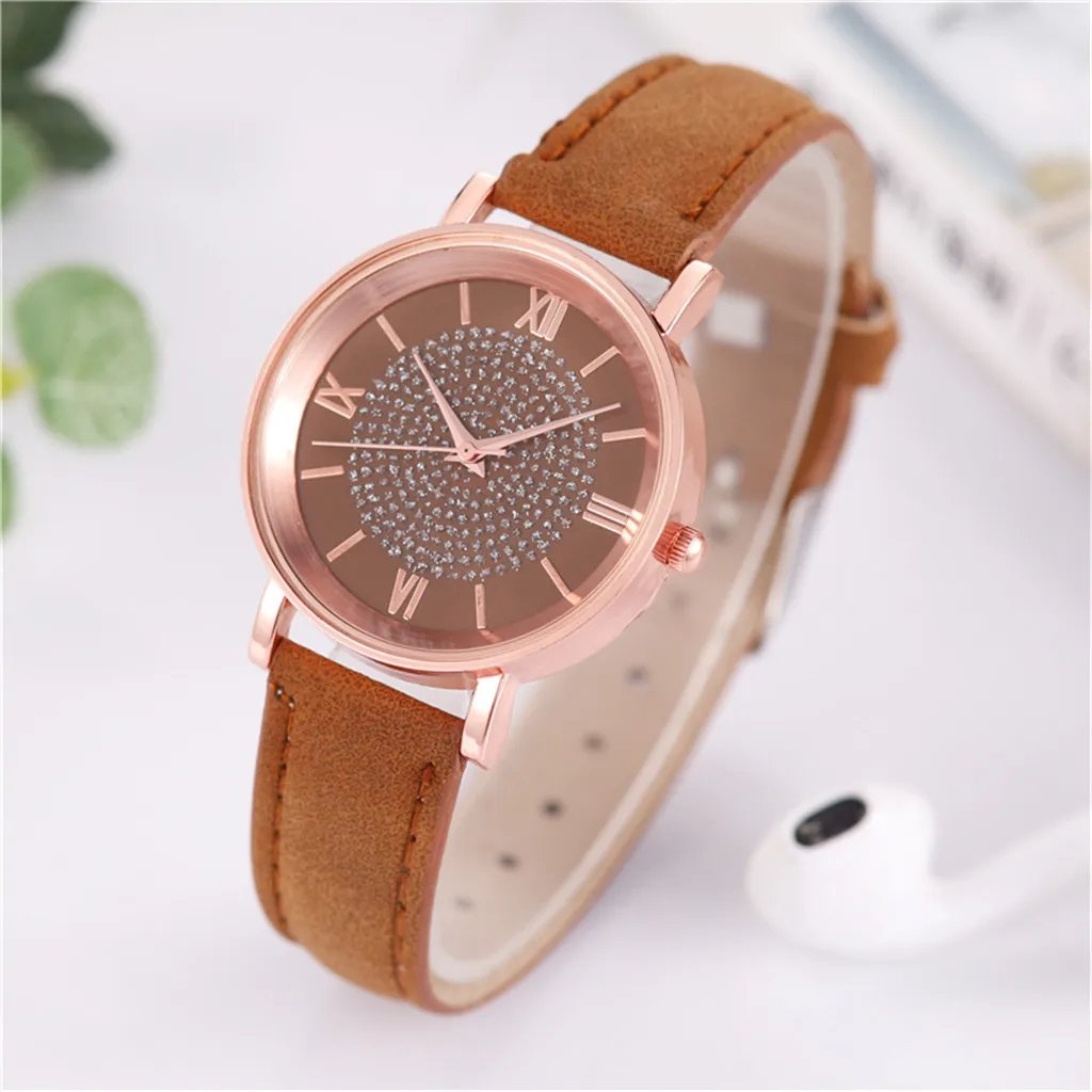 Luxury Watches Rose Gold Watch Stainless Steel Dial Casual Bracele Watch Women Lady Wrist Digital Delicate Gift Watches Часы