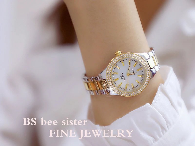 2023 Ladies Wrist Watches Dress Gold Watch Women Crystal Diamond Watches Stainless Steel Silver Clock Women Montre Femme